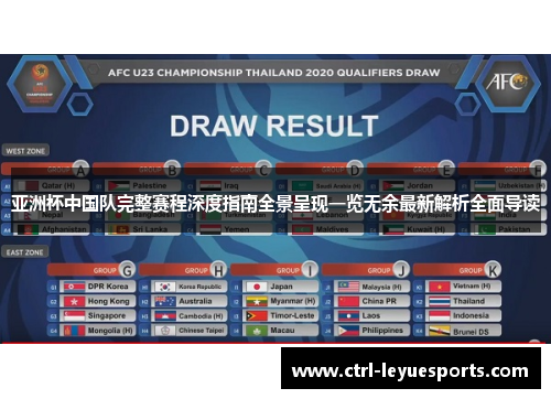 亚洲杯中国队完整赛程深度指南全景呈现一览无余最新解析全面导读