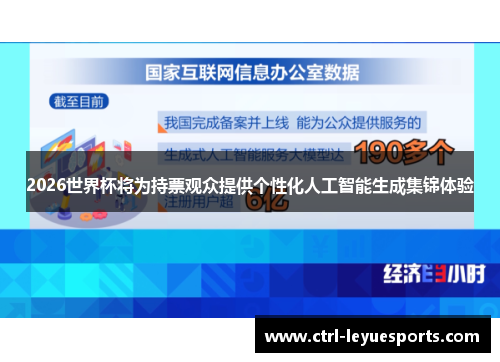 2026世界杯将为持票观众提供个性化人工智能生成集锦体验